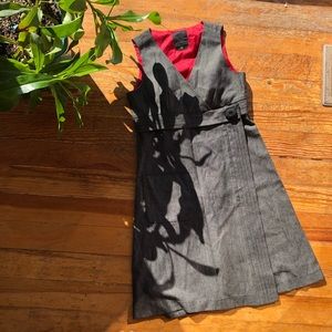 Anna Sui X Anthropologie Grey Wrap Dress